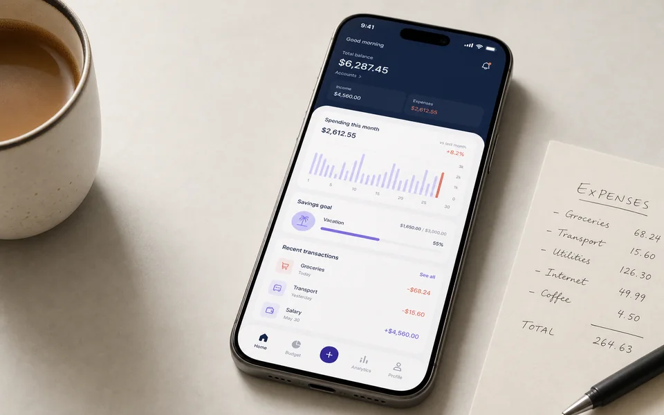 Мобильное приложение Nova Budget для личного бюджета